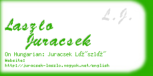 laszlo juracsek business card
